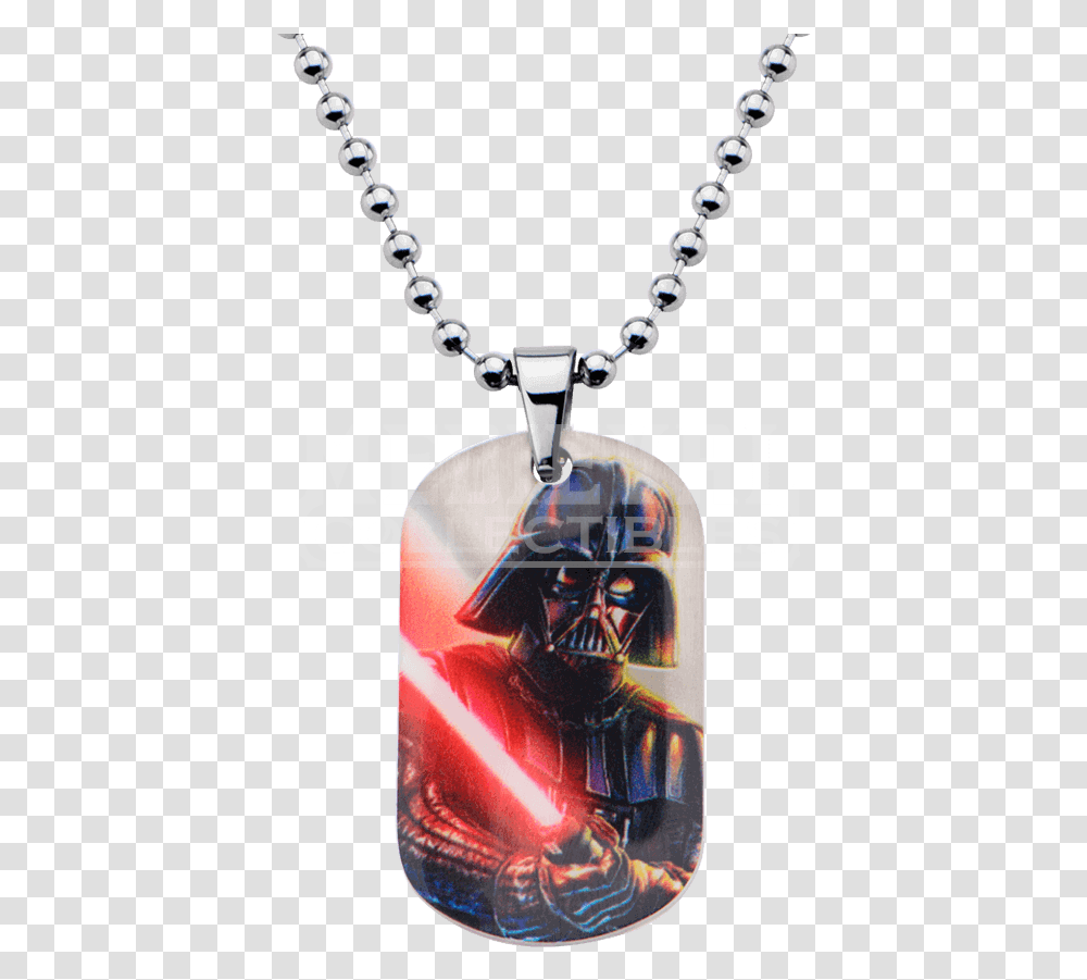 Kids Darth Vader Graphic Dog Tag Necklace, Pendant, Jewelry, Accessories, Accessory Transparent Png