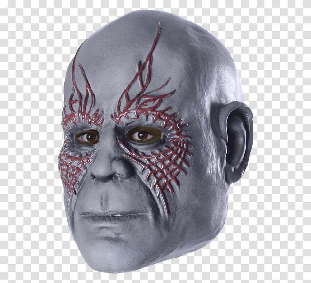 Kids Drax The Destroyer Mask Drax The Destroyer, Head, Skin, Face, Person Transparent Png