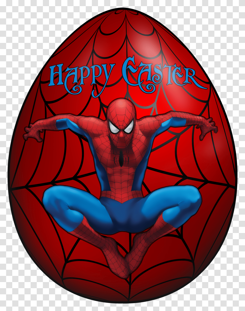 Kids Easter Egg Spiderman Clip Art Image Spider Man Easter Transparent Png