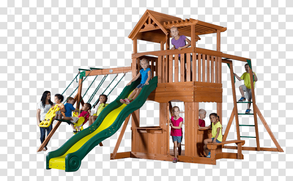 Kids Favorite Backyard Discovery Thunder Ridge All, Person, Human, Play Area, Playground Transparent Png