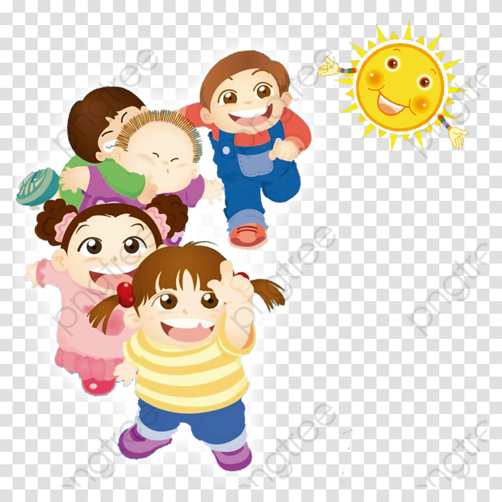 Kids Games Play Games Child Sun, Doodle, Drawing, Crowd Transparent Png