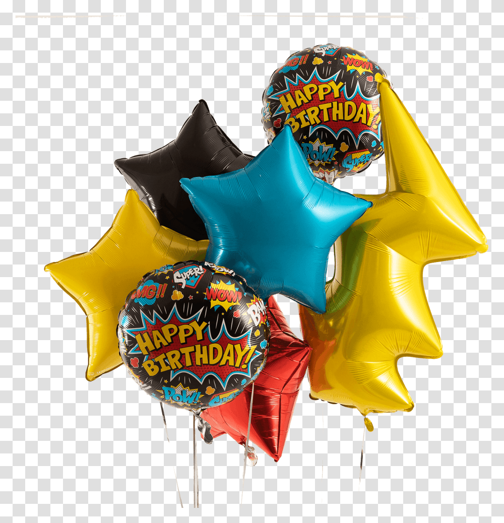Kids Gifts Classic Princess Birthday Party Decoration Superhero Birthday Balloons, Logo, Trademark, Star Symbol Transparent Png