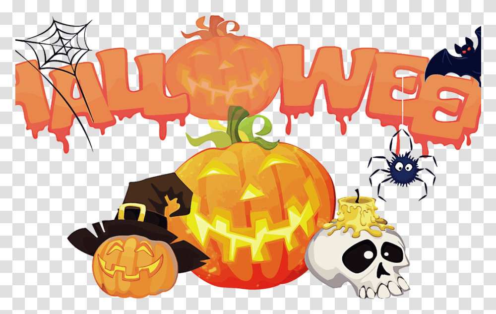 Kids Halloween Party, Pumpkin, Vegetable, Plant, Food Transparent Png