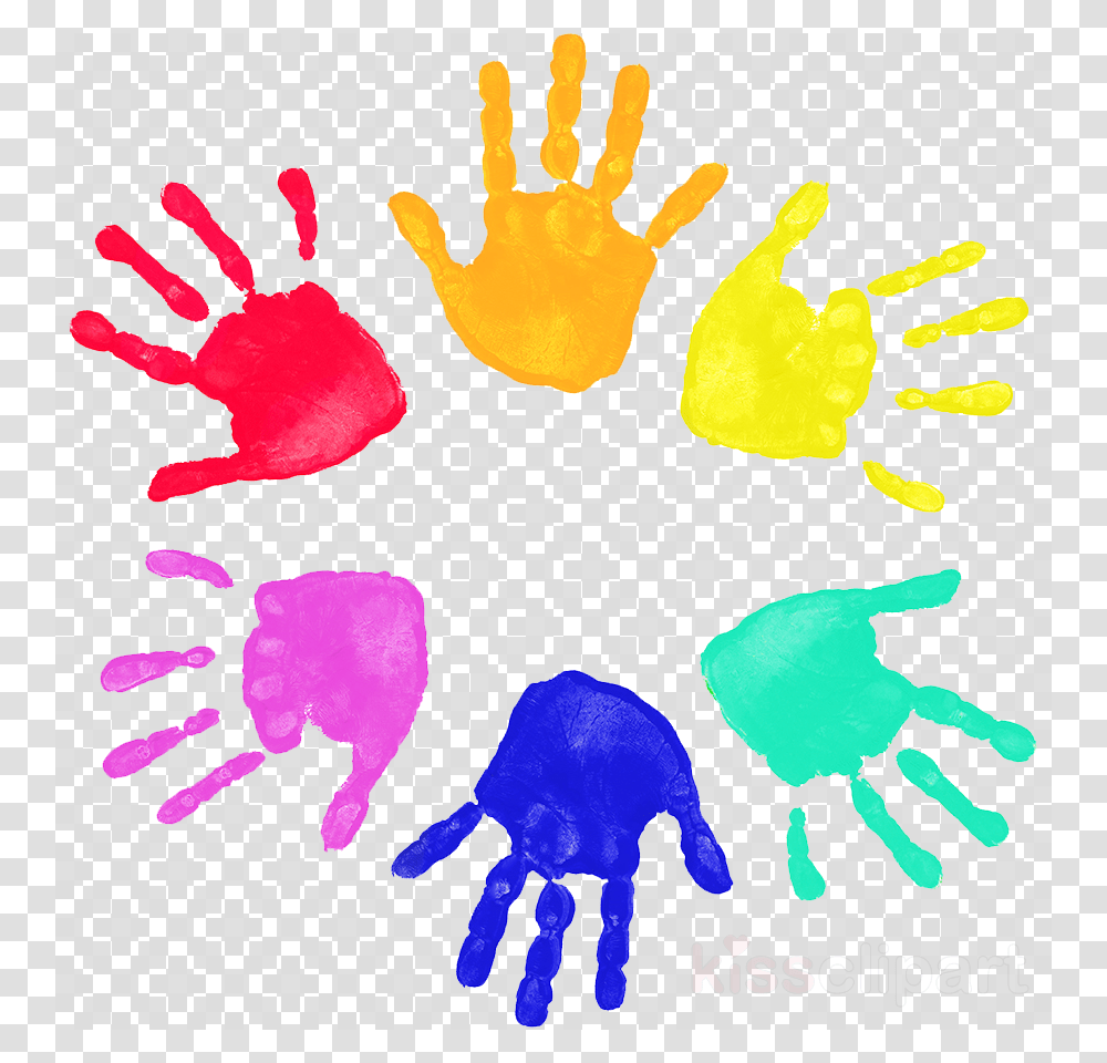 Kids Handprint, Texture, Polka Dot, Paper Transparent Png