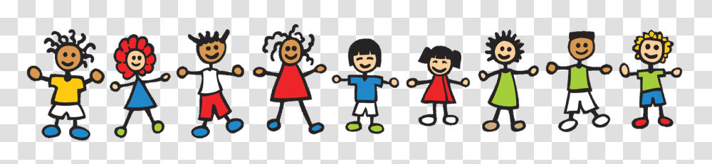 Kids Holding Hands Clip Art, Face, Crowd Transparent Png