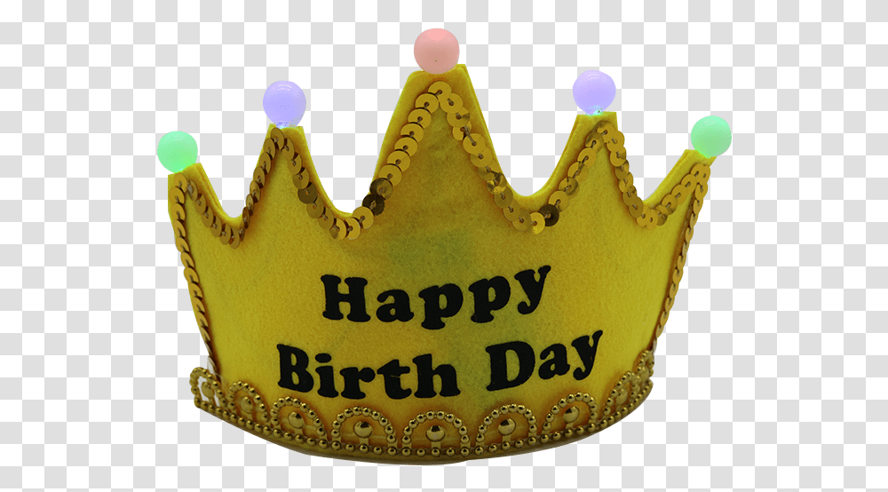 Kids Led Crown Baby Cap Luminous Happy Birthday Party Happy Birthday, Birthday Cake, Dessert, Food, Jewelry Transparent Png