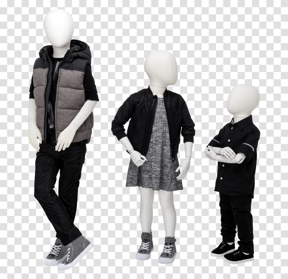 Kids Mannequin, Coat, Person, Sleeve Transparent Png
