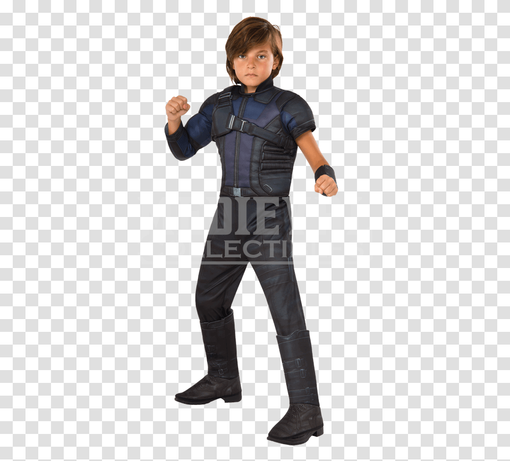 Kids Marvel Civil War Deluxe Hawkeye Costume Hawkeye Costume, Ninja, Person, Pants Transparent Png