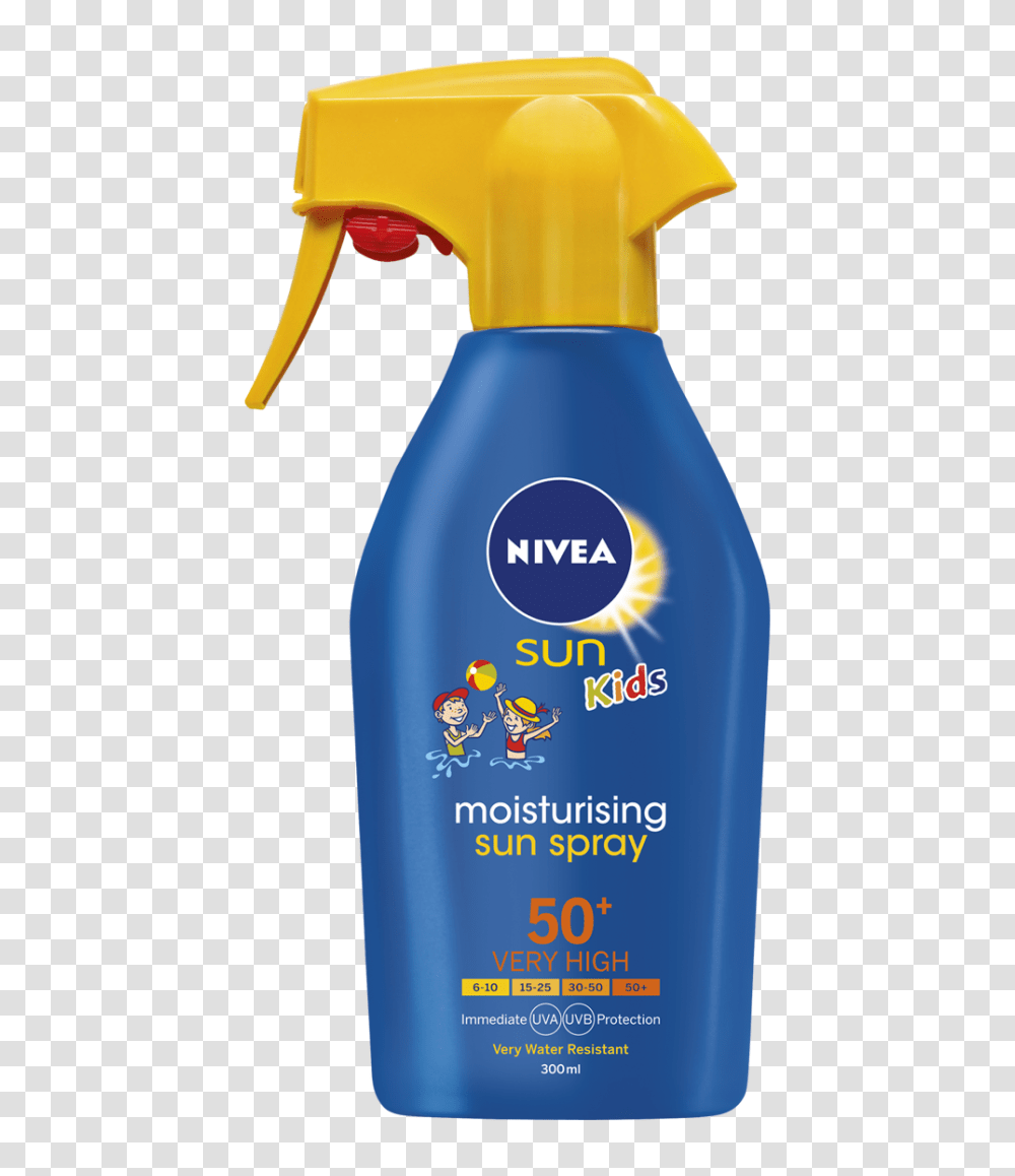 Kids Moisturising Trigger Sun Spray, Bottle, Shaker, Shampoo, Label Transparent Png