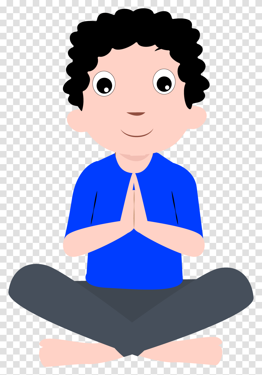 Kids Namaste Clipart, Sitting, Fitness, Working Out, Sport Transparent Png