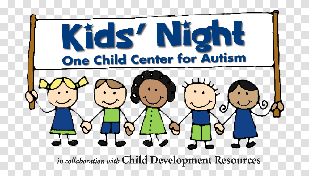 Kids Night With One Child Center For Autism Cartoon, Coat, Crowd Transparent Png