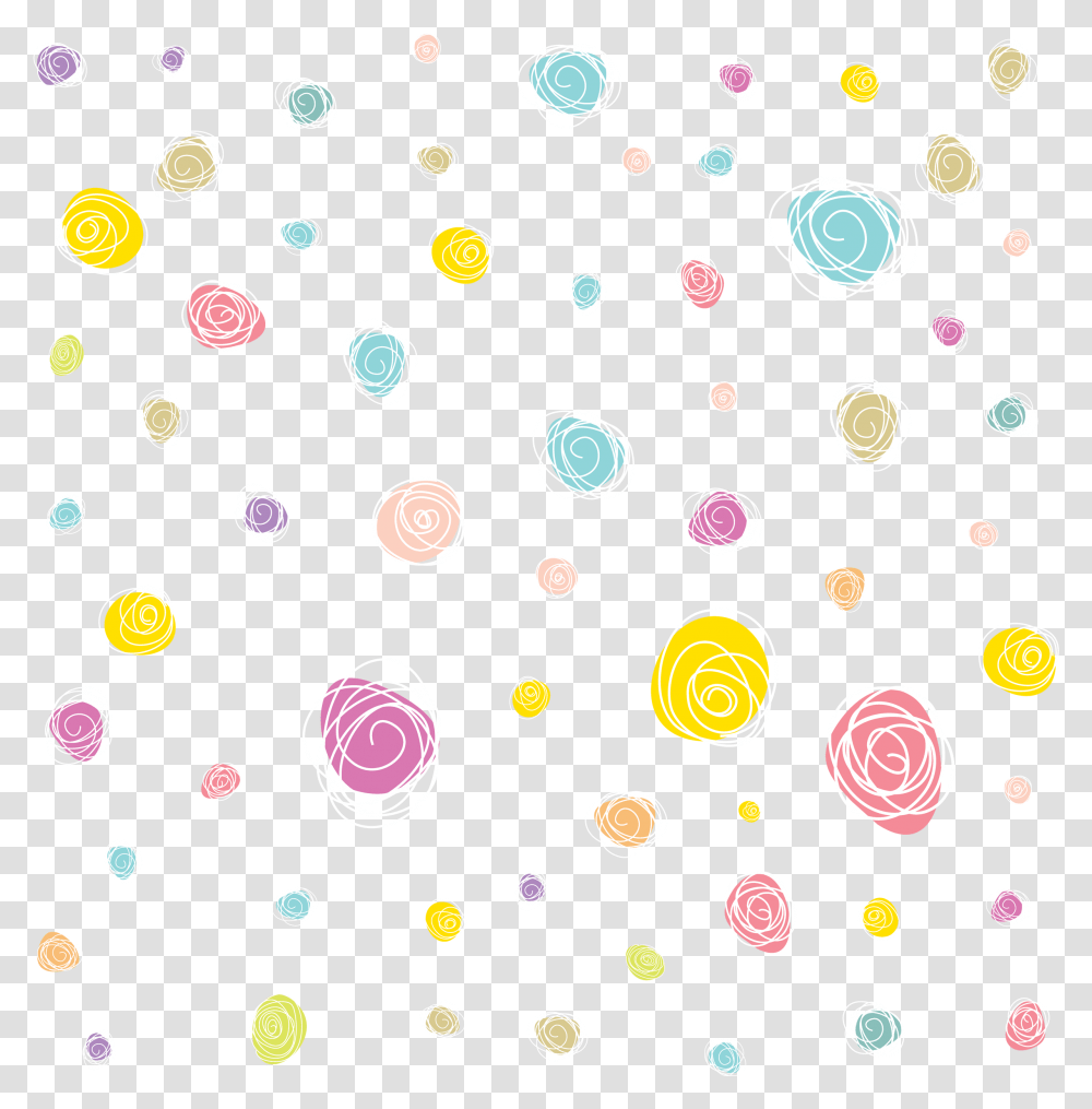 Kids Party Background Flower Pattern, Confetti, Paper, Texture, Polka Dot Transparent Png