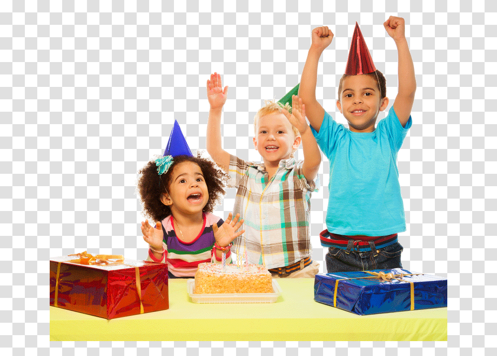 Kids Party Clipart Kid Birthday Party, Clothing, Apparel, Birthday Cake, Dessert Transparent Png