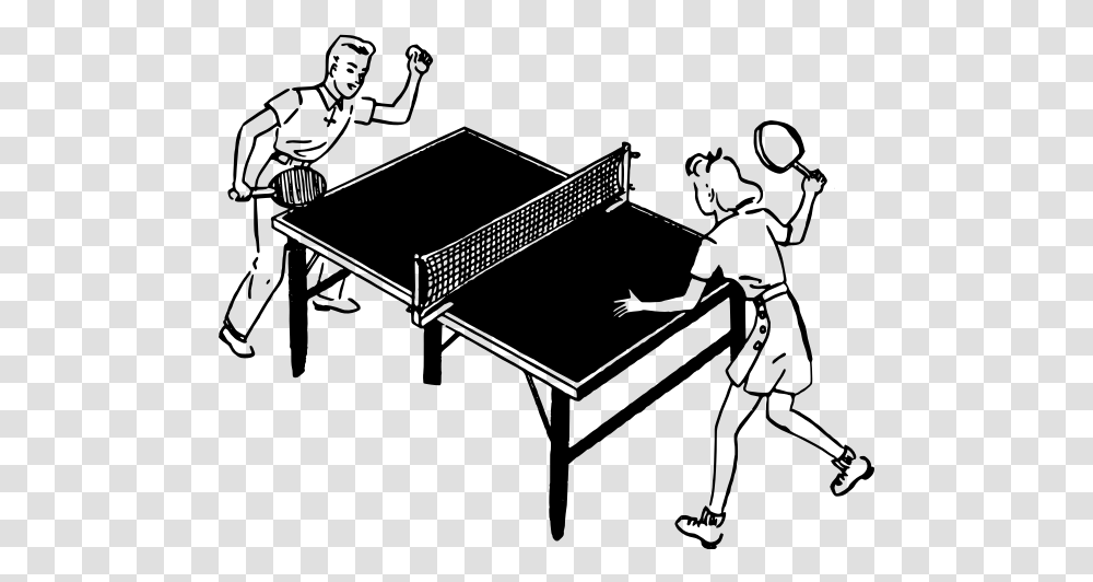 Kids Play Table Tennis Ping Pong, Gray, World Of Warcraft Transparent Png