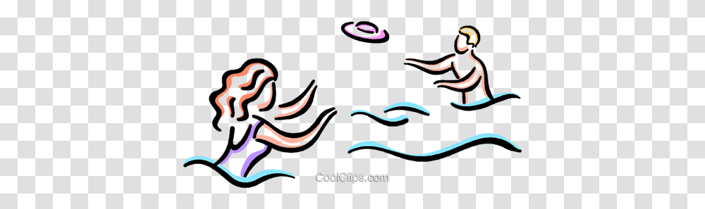 Kids Playing In The Ocean Royalty Free Vector Clip Art, Sea Life, Animal, Invertebrate, Octopus Transparent Png