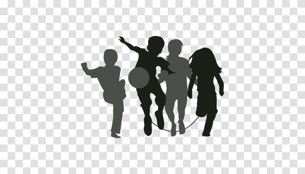 Kids Playing Silhouette Kids, Person, People, Military, Military Uniform Transparent Png