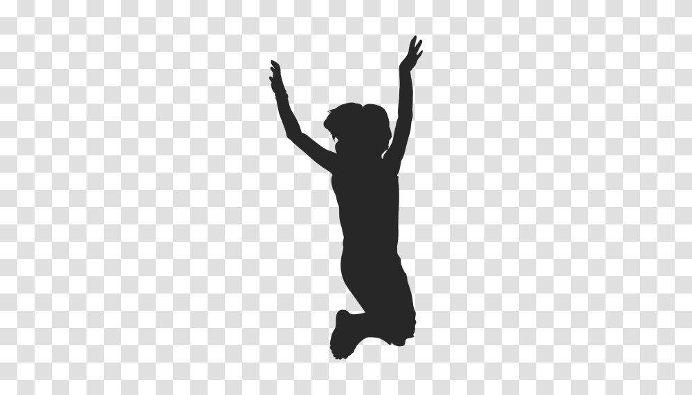 Kids Playing Silhouette, Person, Hand, Leisure Activities, Dance Pose Transparent Png