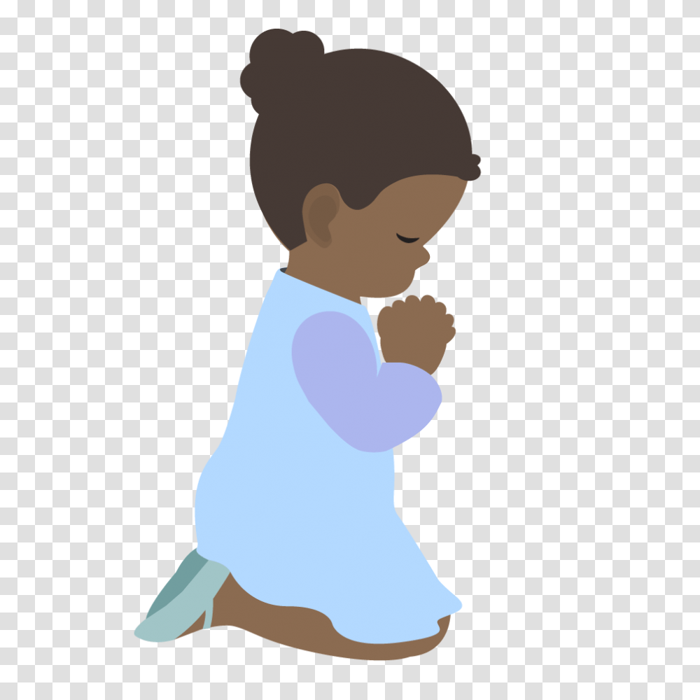 Kids Prayer Clipart, Kneeling, Person, Human, Baby Transparent Png