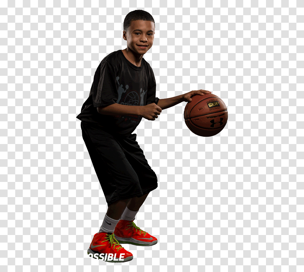 Kids Program Anthony Porter Basketball Kid Playing Basketball, Person, Human, People, Team Sport Transparent Png