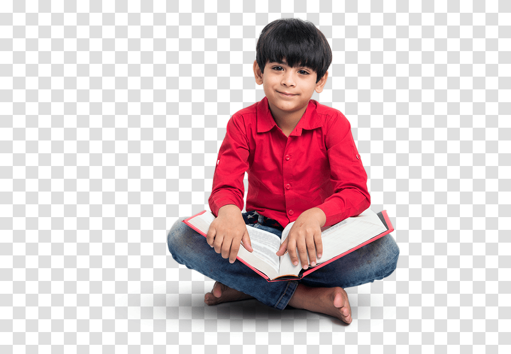 Kids Reading, Sitting, Person, Boy Transparent Png
