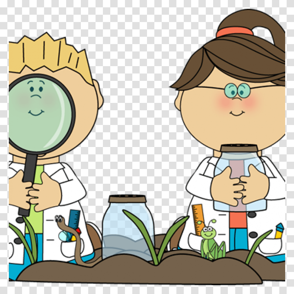 Kids Science Clipart Free Clipart Download, Outdoors, Hat, Nature, Magnifying Transparent Png