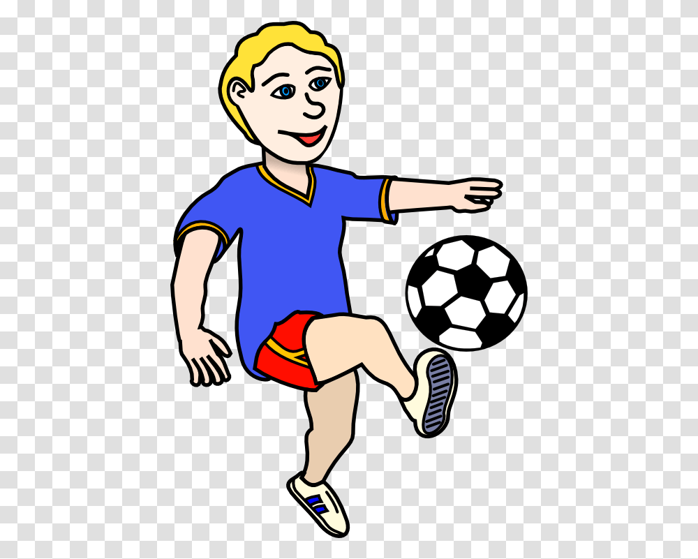 Kids Soccer Clip Art, Kicking, Person, People, Soccer Ball Transparent Png