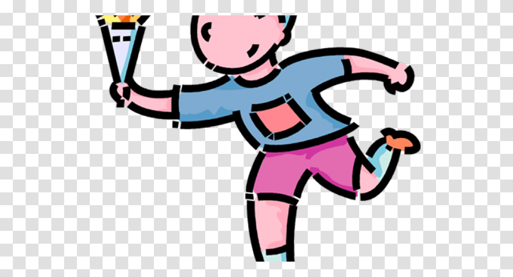 Kids Sports Olympic Torch Cartoons, Person, Ninja, People, Hand Transparent Png