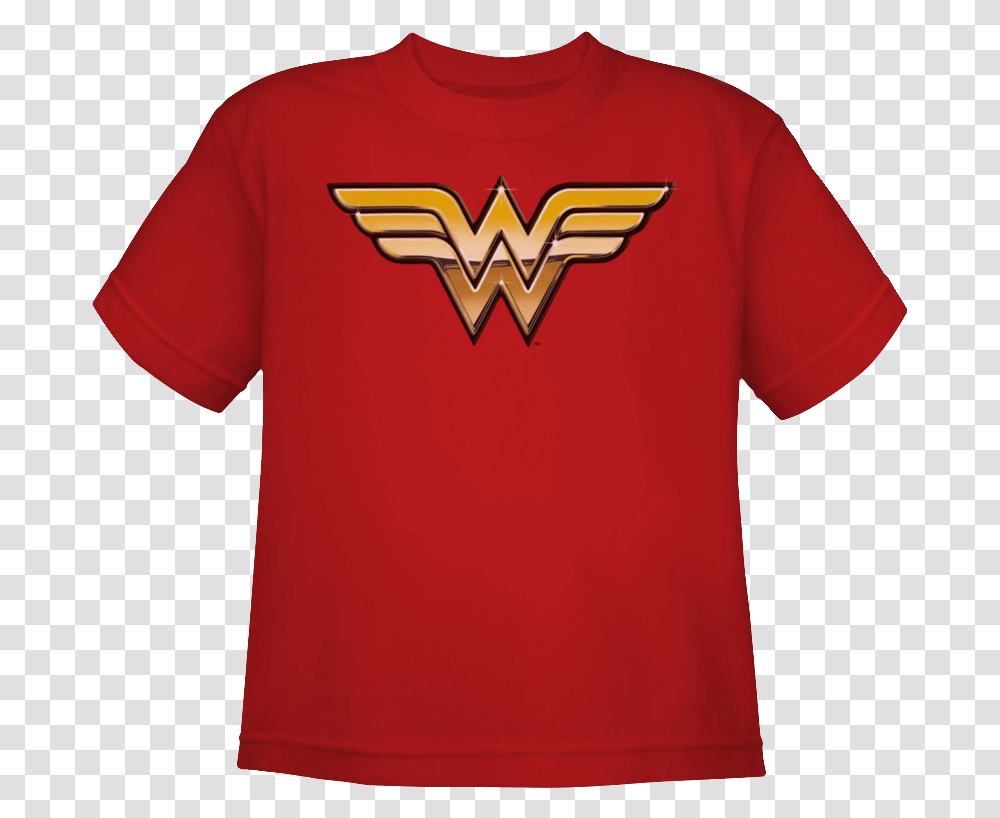 Kids Wonder Woman Logo T Shirt, Apparel, T-Shirt, Hand Transparent Png