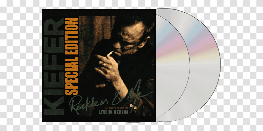 Kiefer Sutherland Reckless And Me Signed, Disk, Person, Human, Poster Transparent Png