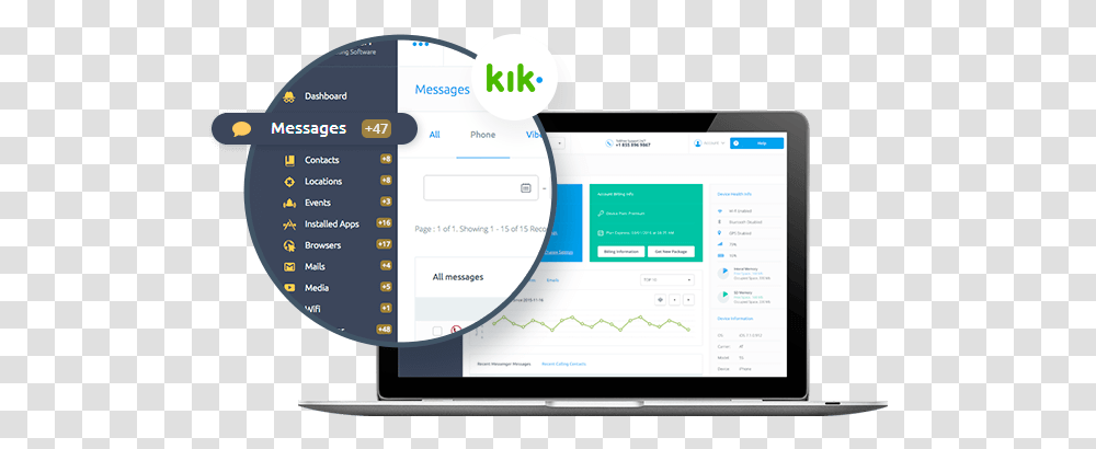Kik Messages Tracking Application For Logo, Computer, Electronics, Text, Tablet Computer Transparent Png