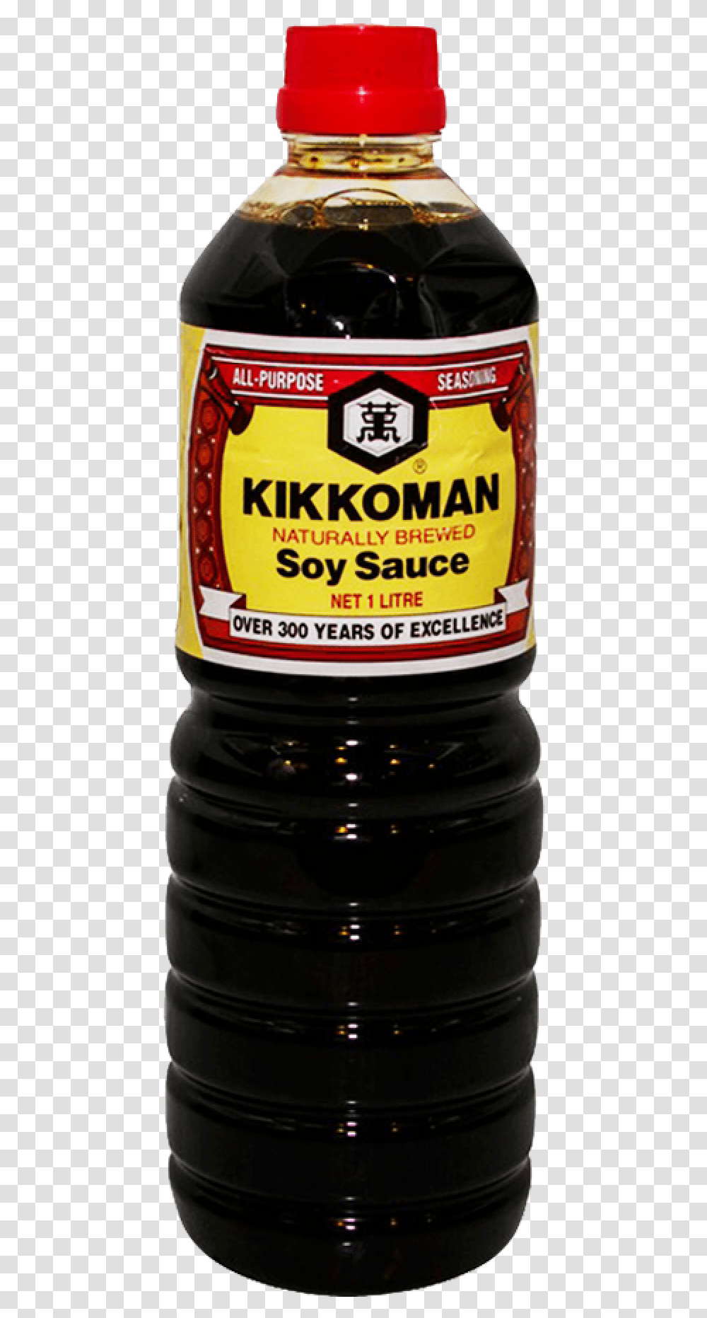 Kikkoman Soy Sauce 1 Ltr Kikkoman, Food, Syrup, Seasoning, Bottle Transparent Png