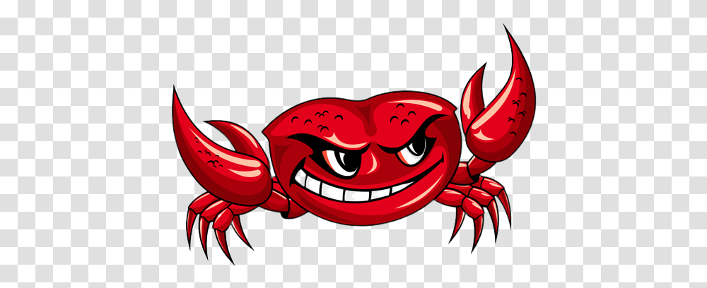 Killer Crab And Seafood Grumpy Cartoon Crab, Sea Life, Animal Transparent Png