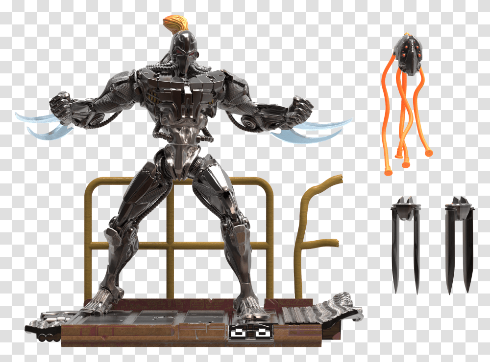 Killer Instinct Fulgore Figure, Trophy, Person, Human, Robot Transparent Png
