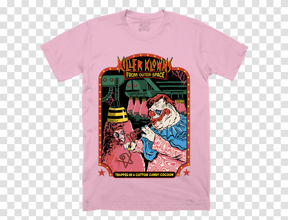 Killer Klowns From Outer Space Cotton Candy Cocoon, Clothing, Apparel, T-Shirt Transparent Png
