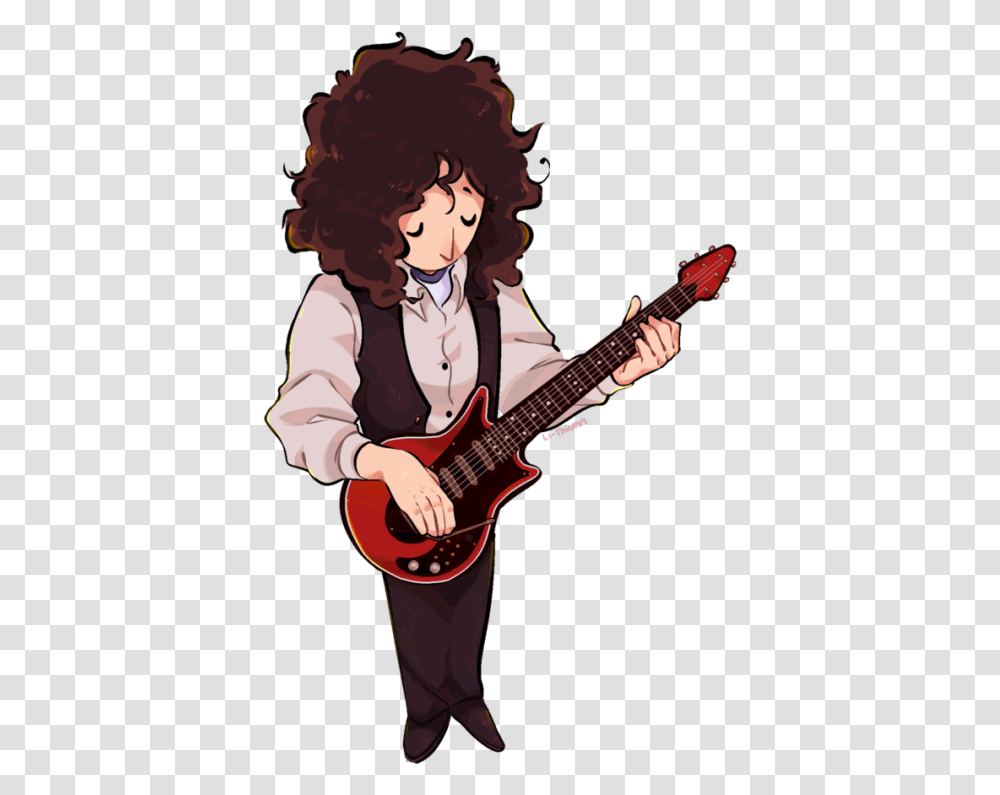 Killer Queen Art By Brian May, Guitar, Leisure Activities, Musical Instrument, Person Transparent Png