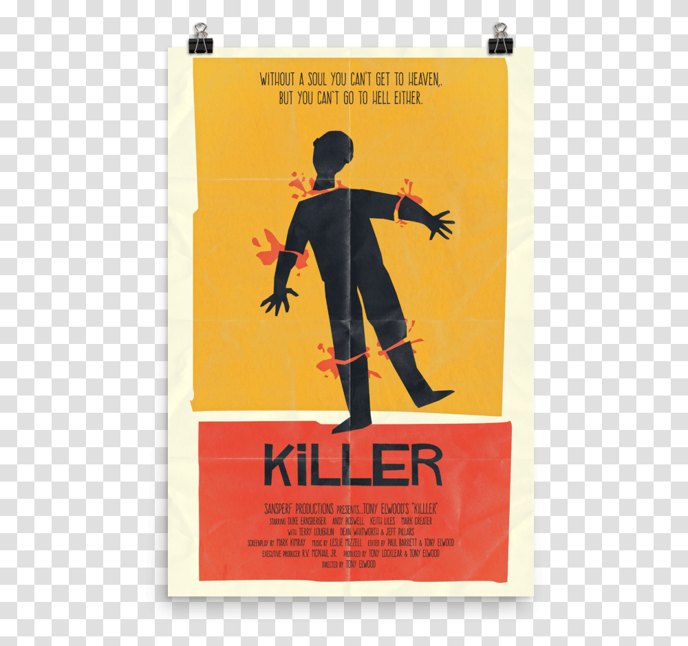 Killer Vintage Movie Poster Book Cover, Advertisement, Flyer, Paper, Brochure Transparent Png