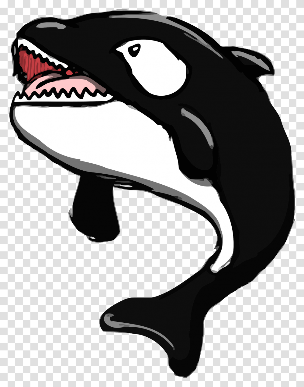 Killer Whale Small, Teeth, Mouth, Helmet Transparent Png