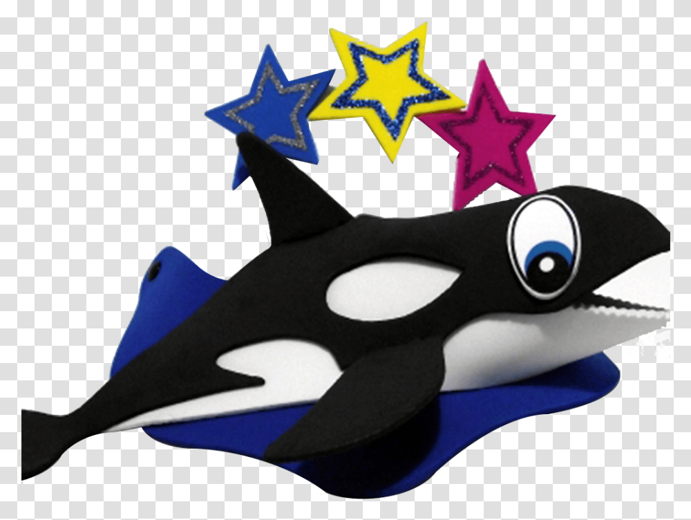 Killer Whale Visor Stuffed Toy, Star Symbol, Scissors, Blade, Weapon Transparent Png