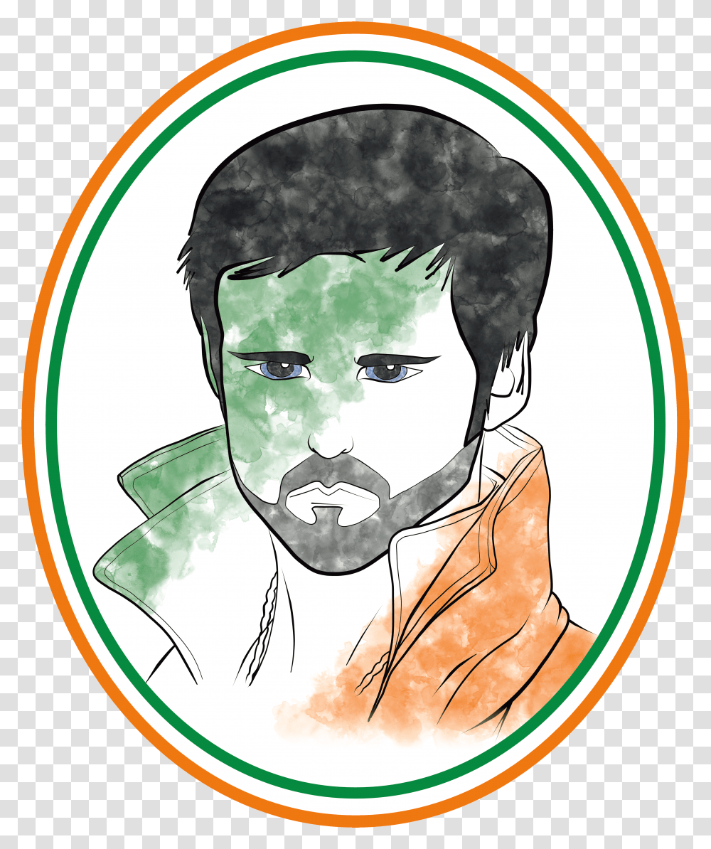 Killian Jones Drawing With Irish Flag Colors For A Transparent Png