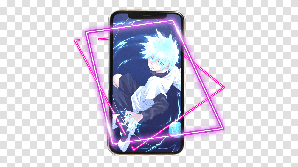 Killua Zoldyck Wallpaper Hd Google Play Review Aso T Shirt Hunter X Hunter, Person, Light, Mobile Phone, Electronics Transparent Png