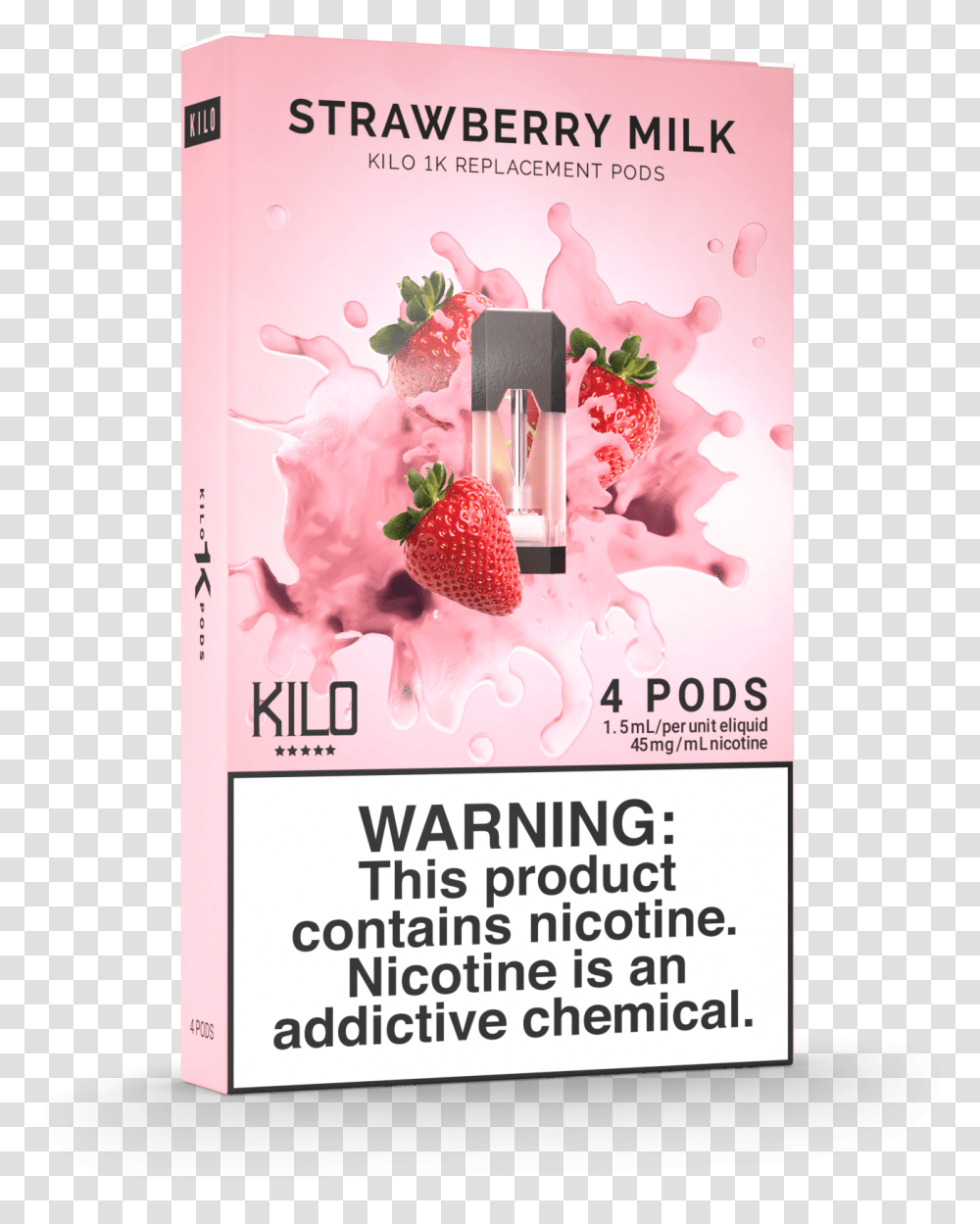 Kilo Pods Strawberry Milk, Advertisement, Flyer, Poster, Paper Transparent Png