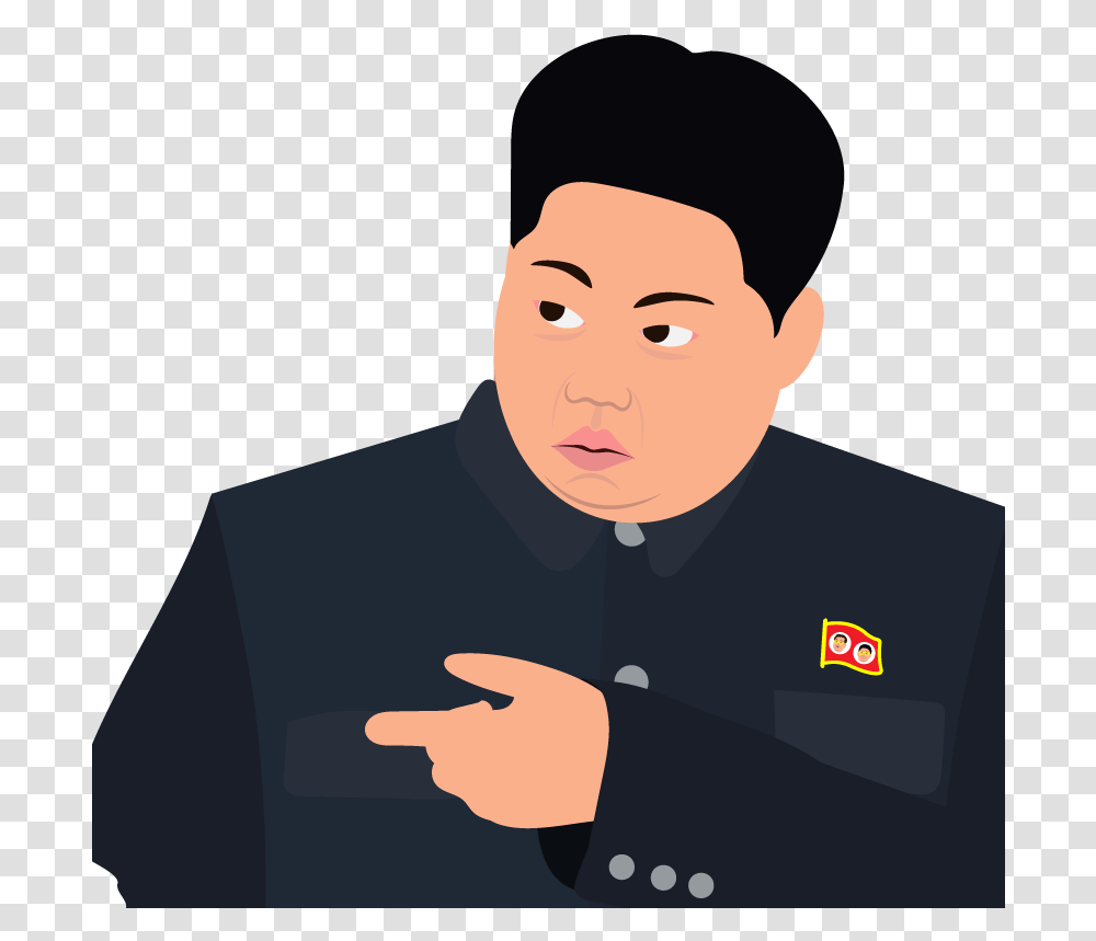 Kim Jong Emoji Download Kim Jong Un Discord Emoji, Person, Human, Waiter, Chef Transparent Png