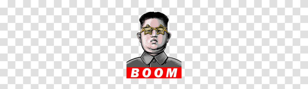 Kim Jong Un Boom, Head, Face, Person, Sunglasses Transparent Png