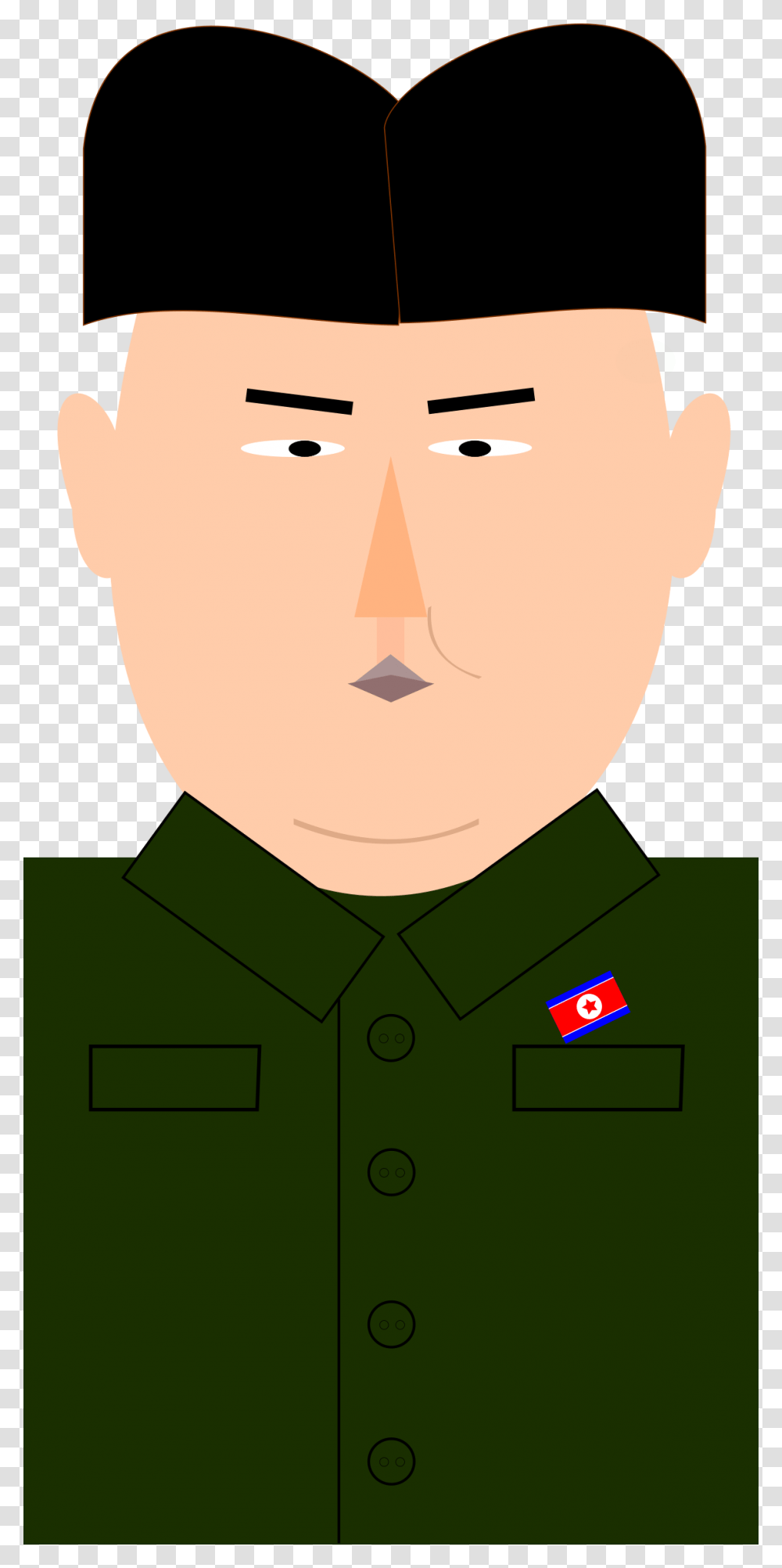 Kim Jong Un, Celebrity, Military Uniform, Officer, Face Transparent Png