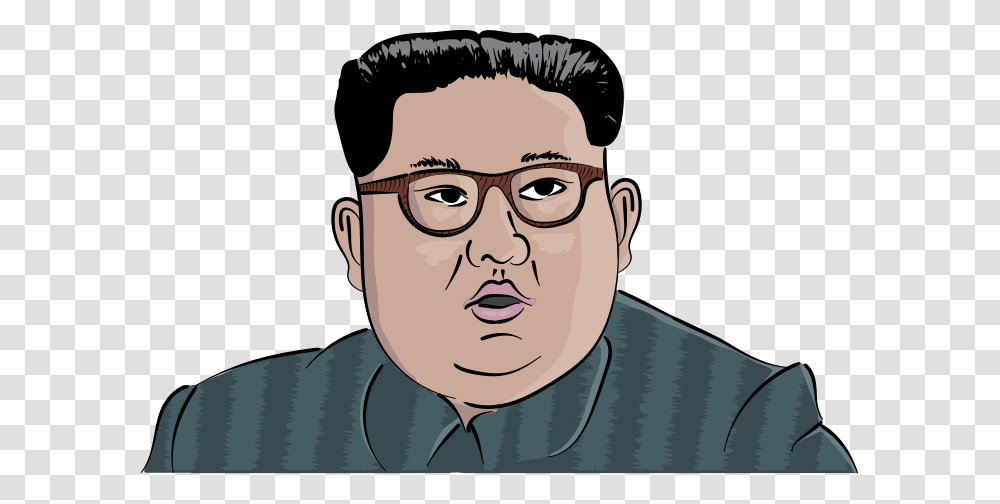 Kim Jong Un Kim Jong Un Clipart, Head, Face, Person, Glasses Transparent Png