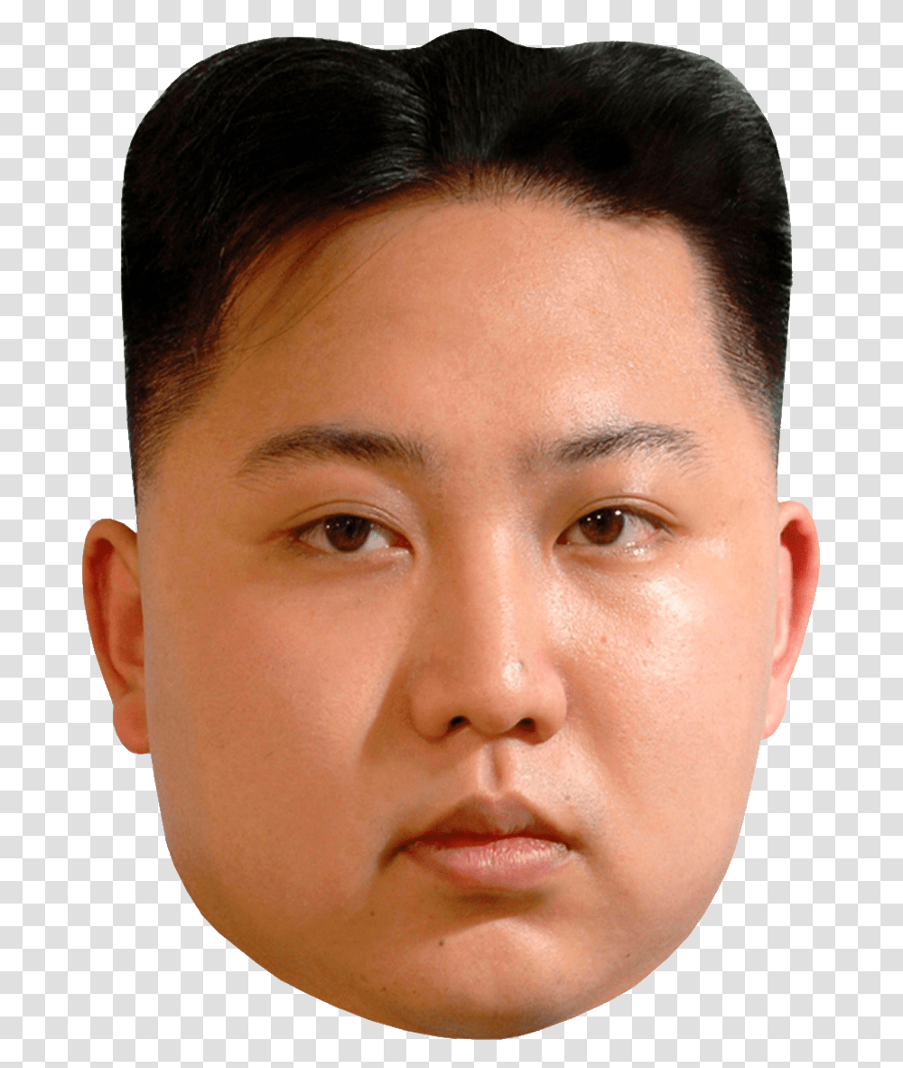 Kim Jong Uns Head, Face, Person, Human, Mouth Transparent Png