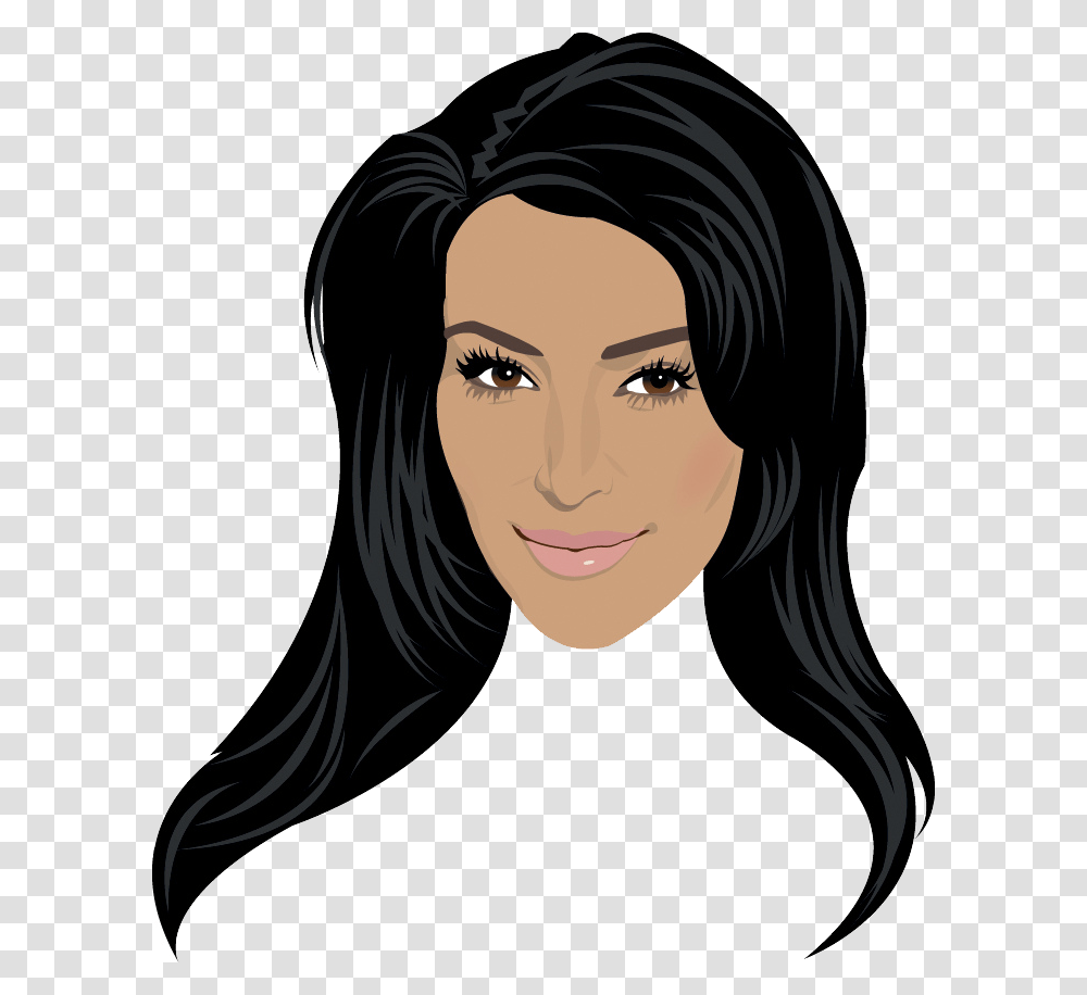 Kim Kardashian, Celebrity, Face, Person, Hair Transparent Png
