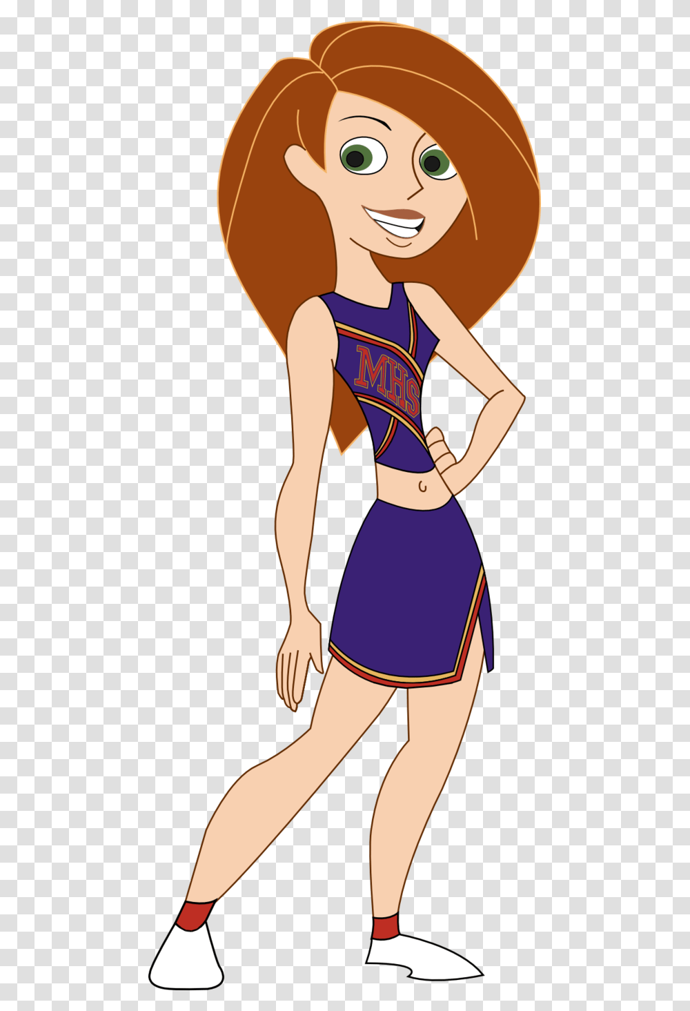 Kim Possible Cheerleading Costume Kim Possible Cheerleading Outfit, Female, Person, Sleeve Transparent Png