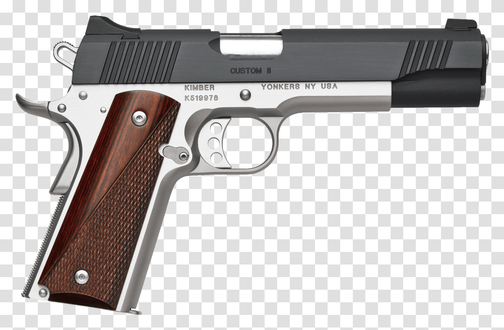Kimber Two Tone, Gun, Weapon, Weaponry, Handgun Transparent Png