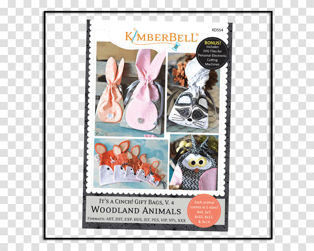 Kimberbell It's A Cinch Volume 4 Woodland Animals Kd554 Kimberbell, Poster, Advertisement, Flyer, Paper Transparent Png